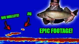 Red Lake Walleyes on Garmin Livescope! (Overnight Ice Camping)