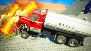 TRUCK Vs Propane Tank Explosions Crash | Brick Rigs