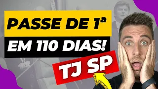 PASSE DE 1ª NO CONCURSO TJ SP 2023 EM 110 DIAS... (Escrevente - Nível Médio)