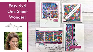 Easy 6x6 Papers One Sheet Wonder!