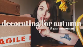HOME VLOG: 🍄 Decorating For Autumn, Mail & ANNOUNCEMENT!