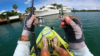 I Found A Bunch Of Fish By These Yachts - Exploring and Fishing The Florida Keys