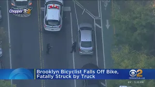 Cyclist struck and killed by truck