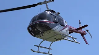 CLOSE-UP | Fly-Coop Bell 206B JetRanger II Liftoffs & Landings | SKYVIEW Airshow Fertőszentmiklós