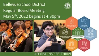 BSD 405 Regular Board Meeting May 5th