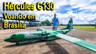 C130 Hércules RC voando em Brasília