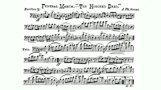 Funeral March "The Honored Dead" Baritone by John Philip Sousa