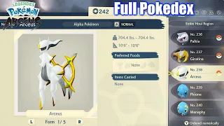 Pokemon Legends Arceus - Full Pokedex (All Pokemon Showcase)