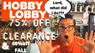 Hobby lobby’s 75% clearance event AND 40%off fall haul! I went HOG WILD again! Somebody STOP ME😂