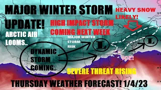 Major Winter storm update! Heavy snow & significant ice. Large storm coming with dynamic impacts..