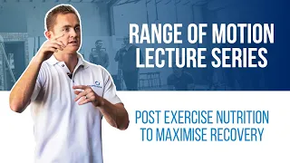 Post exercise nutrition to maximise recovery
