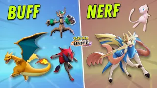 Finally Zacian Nerf in Pokemon Unite | Charizard Buff | New Patch Update in Pokemon Unite