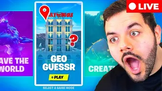 🔴LIVE - NEW GEOGUESSER MODE IN FORTNITE! W/ NINJA AND SYPHERPK