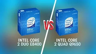 Intel Core 2 Duo E8400 VS Intel Core 2 Quad Q9650 ( performance )