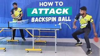 How to attack a backspin ball🏓🇮🇳 @Risingtabletennis