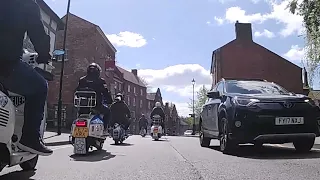 St George's day ride to Tamworth Castle #merlinscooterclub