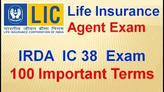 IC 38 IRDAI AGENT EXAM 2024 || INTRODUCTION TO INSURANCE || Important QUESTIONS | TUTORIAL ▶️ 2