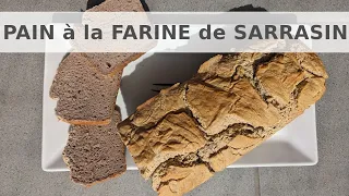 Pain SANS GLUTEN - 3 ingrédients - TRÈS FACILE / farine de sarrasin