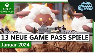 13 NEUE XBOX GAME PASS SPIELE | Januar 2024