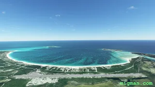 Bahamas | Berry Islands | Great Harbour Cay Airport | Drone footage --/o-- MiGMan's World Tour MSFS