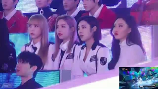 [171231] MBC 가요대제전 Mamamoo reaction to Sunmi "24시간이 모자라 + 보름달 + 가시나" full 직캠