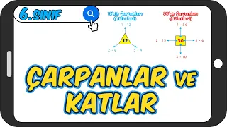 Çarpanlar ve Katlar 📘 6.Sınıf Matematik #2023