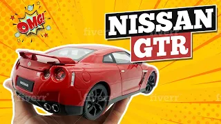 DIECAST UNBOXING OF NISSAN GTR 1/18 Scale Diecast Model Car by Norev