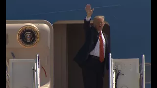 President Donald Trump boards Air Force One for Arizona: FULL VIDEO