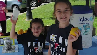 Sisters use lemonade stand to raise money for cancer research