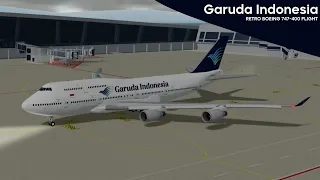 Retro Queen - Garuda Indonesia BOEING 747-400 Flight (with @MrBooBooOfficial ) | Virtual Reviews