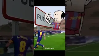 Mi pueblo no se toca 🔥 | #shorts #tiktok #iniesta #messi #futbol #mundial