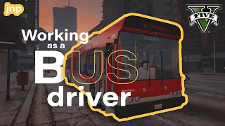 I kinda caused an accident while working as a bus driver | GTA V | Steering Wheel Gameplay