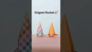 Super Easy Origami Rocket🚀 #shorts #diy