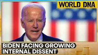 US President Joe Biden interrupted by 'ceasefire now' chants, Biden says 'Israel must leave Gaza'