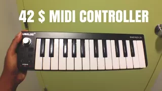 42 $ Midi Controller - Worlde Easy Key25 ( REVIEW)