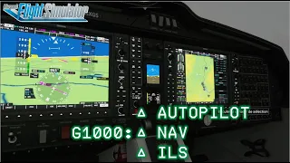 FS 2020 Tuto complet | G1000 pilote automatique navigation + approche ILS