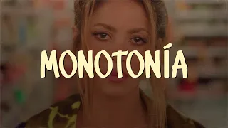 Shakira, Ozuna - Monotonía (Video Letra/Lyrics)