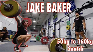 Big Lift Series | Jake Baker: 50kg to 160kg Snatch