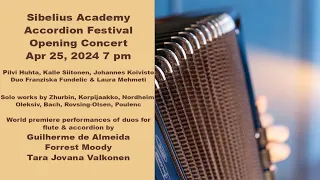 Sibelius Academy Accordion Festival 2024 Opening Concert