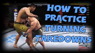 EA UFC 4 - How to Practice Turning Takedowns - My Method - Subscriber Request
