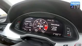 2017 Audi SQ7 (435hp) - 0-251 km/h acceleration (60FPS)