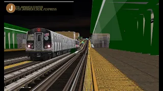 OpenBVE Special: J Train To Jamaica Center Via Jamaica Local/Express (R160A Half Excelsior Wrap)(WK)