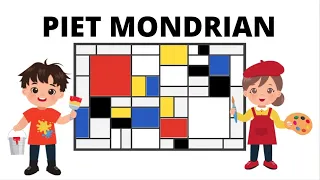 🖼 PIET MONDRIAN - L'ARTE PER BAMBINI