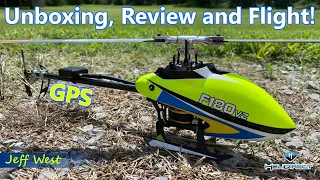 The NEW F180v2 GPS RC Helicopter Unboxing and Review by Jeff West!