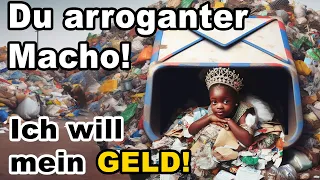 Afrikanischer Liebesbetrügerin 'ne Müllhalde verkaufen für 2 Millionen €