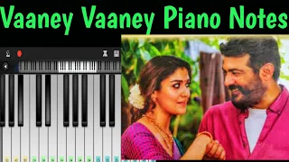 Vaaney Vaaney Piano Notes|Thala Ajith|Nayanthara|D.Imman||Viswasam