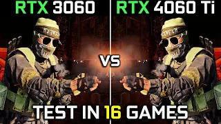 RTX 3060 12GB vs RTX 4060 Ti | Test in 16 Games | 1080p - 1440p | worth upgrading? 🤔 | 2023