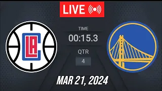 NBA LIVE! Golden State Warriors vs Los Angeles Clippers | March 21, 2024 | Warriors vs Clippers 2K