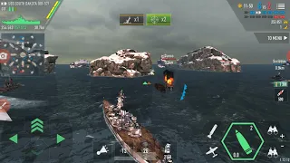 BATTLE OF WARSHIPS USS SOUTH DAKOTA (BB-57) 2 KILLS 2 ASSIST 400 DAMAGE