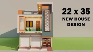 निचे दुकान ऊपर मकान,3D new shop with house design,22*35 dukan or makan ka naksha,3D shop plan